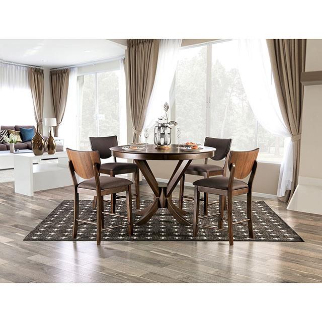  Furniture of America Marina FOA3787RPT-TABLE Counter Ht. Table IMAGE 2