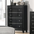  Furniture of America Magdeburg 4-Drawer Chest FOA7038BK-C IMAGE 1