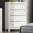  Furniture of America Magdeburg 4-Drawer Chest FOA7038WH-C IMAGE 1