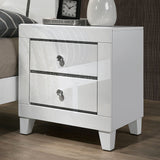  Furniture of America Magdeburg 2-Drawer Nightstand FOA7038WH-N IMAGE 1