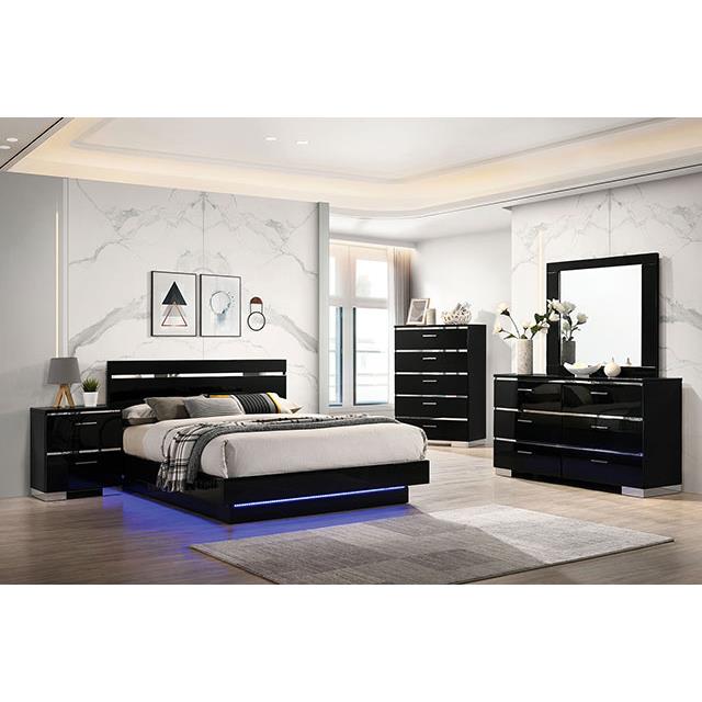  Furniture of America Erlach FOA7189BK-CK-BED Cal.King Bed IMAGE 2