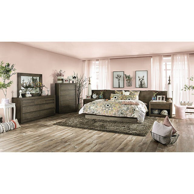  Furniture of America Bridgewater King Bed FOA7490EK-BED+PL IMAGE 2