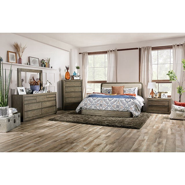  Furniture of America Watertown King Upholstered Bed FOA7492EK-BED IMAGE 2