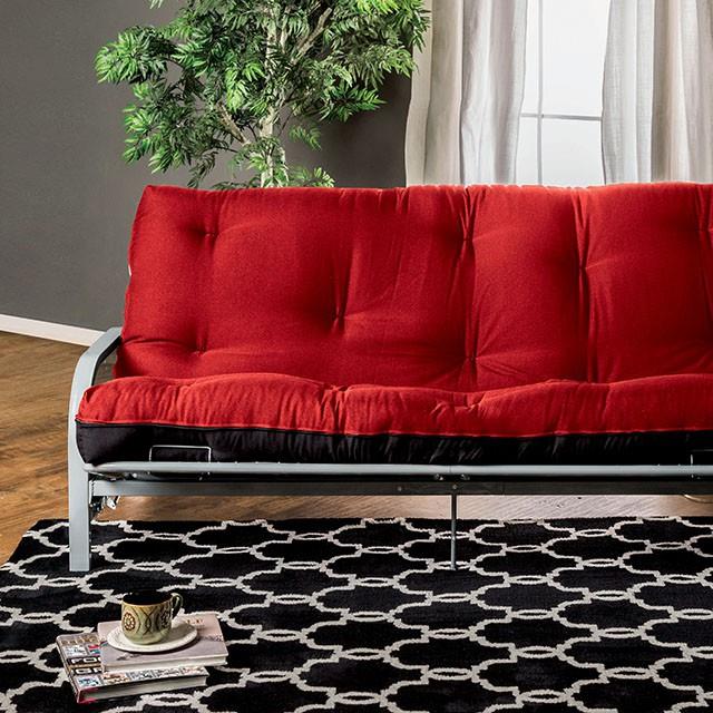  Furniture of America Plosh FP-2415BR 8" Black Futon Mattress w/ Spring IMAGE 2