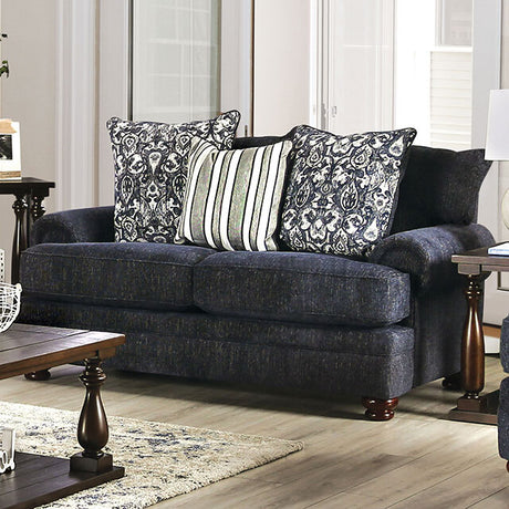  Furniture of America Hadleigh Stationary Fabric Loveseat SM5157-LV IMAGE 1