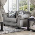  Furniture of America Glynneath Stationary Fabric Loveseat SM5212-LV IMAGE 1
