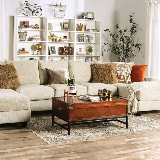  Furniture of America Carnforth Fabric Sectional SM5218-SECT IMAGE 1