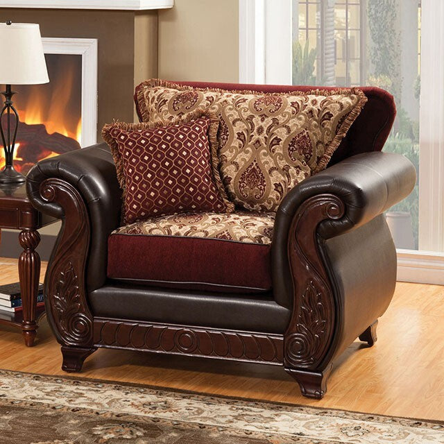  Furniture of America Franklin SM6107N-CH Chair IMAGE 1