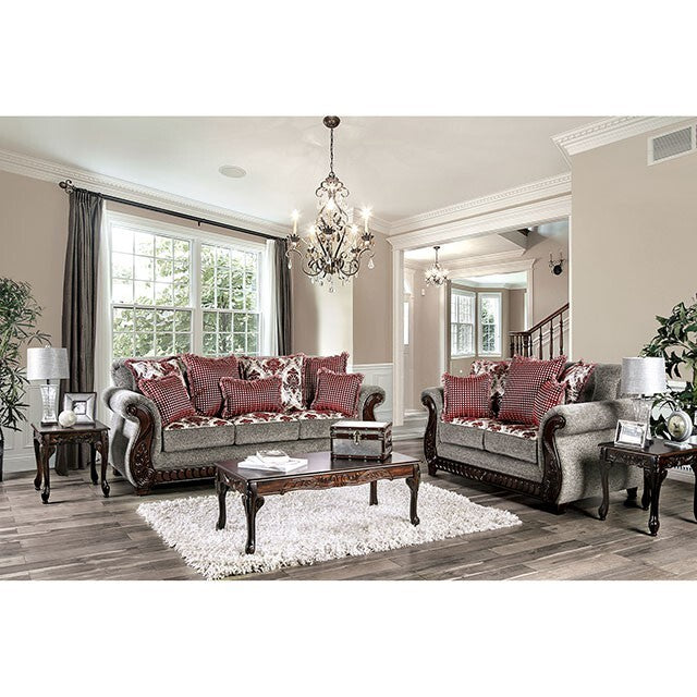  Furniture of America Whitland Stationary Fabric Sofa SM6219-SF IMAGE 2