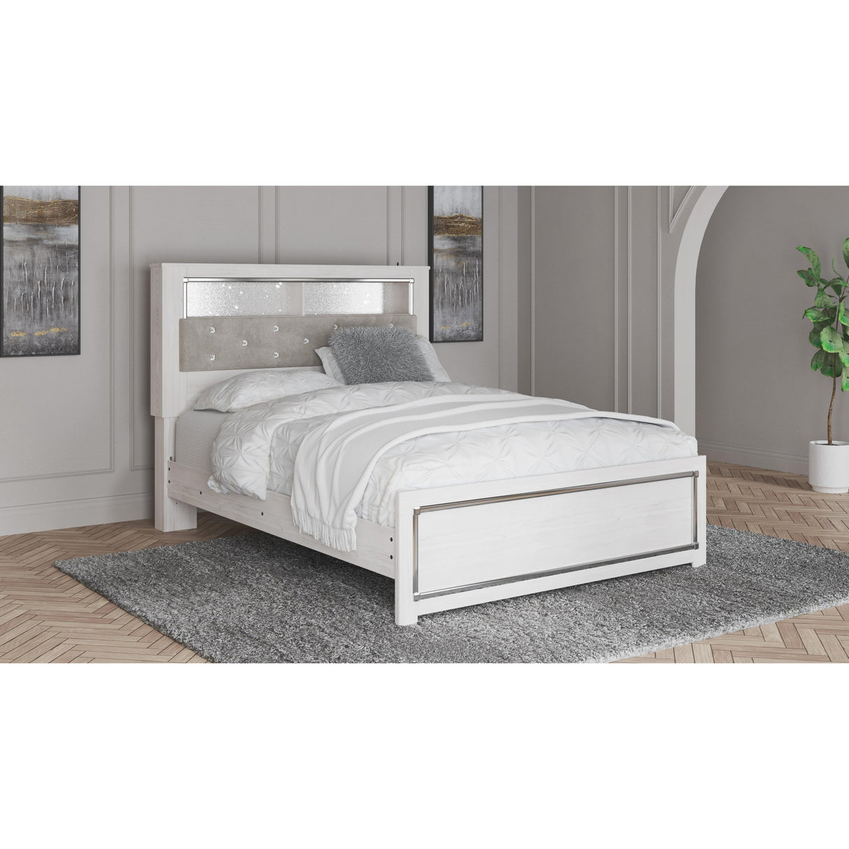  Signature Design by Ashley Altyra B2640B20 Queen Panel Bookcase Bed IMAGE 6