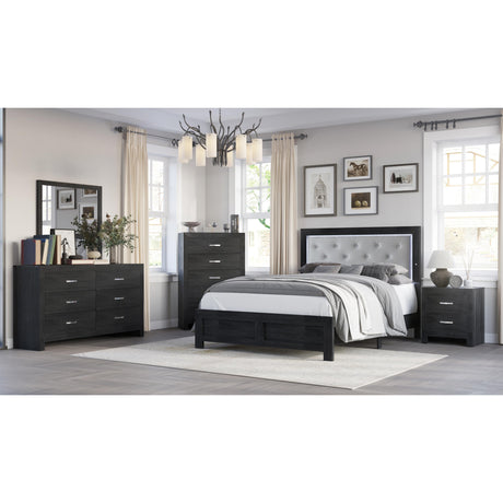  Crown Mark Jaylen B9280-11 Dresser Mirror - Black IMAGE 3