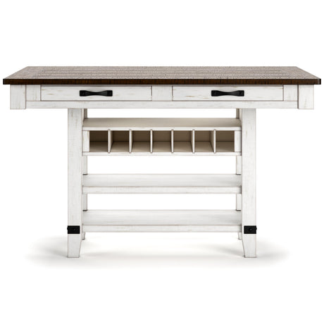 Signature Design by Ashley Valebeck D546-32 Rectangular Dining Room Counter Table IMAGE 3