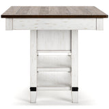  Signature Design by Ashley Valebeck D546-32 Rectangular Dining Room Counter Table IMAGE 4