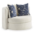  Ashley Padova 3370644 Swivel Accent Chair IMAGE 1
