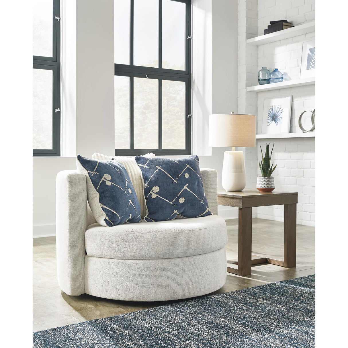 Ashley Padova 3370644 Swivel Accent Chair IMAGE 5