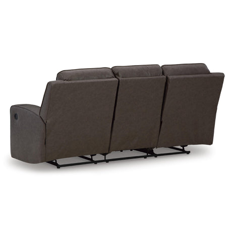  Signature Design by Ashley Lavenhorne 6330689 Reclining Sofa with Drop Down Table IMAGE 5