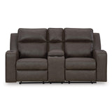  Signature Design by Ashley Lavenhorne 6330694 Double Reclining Loveseat with Console IMAGE 3