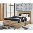  Signature Design by Ashley Hyanna B1050B32 Queen Panel Bed with 2 Side Storage IMAGE 1