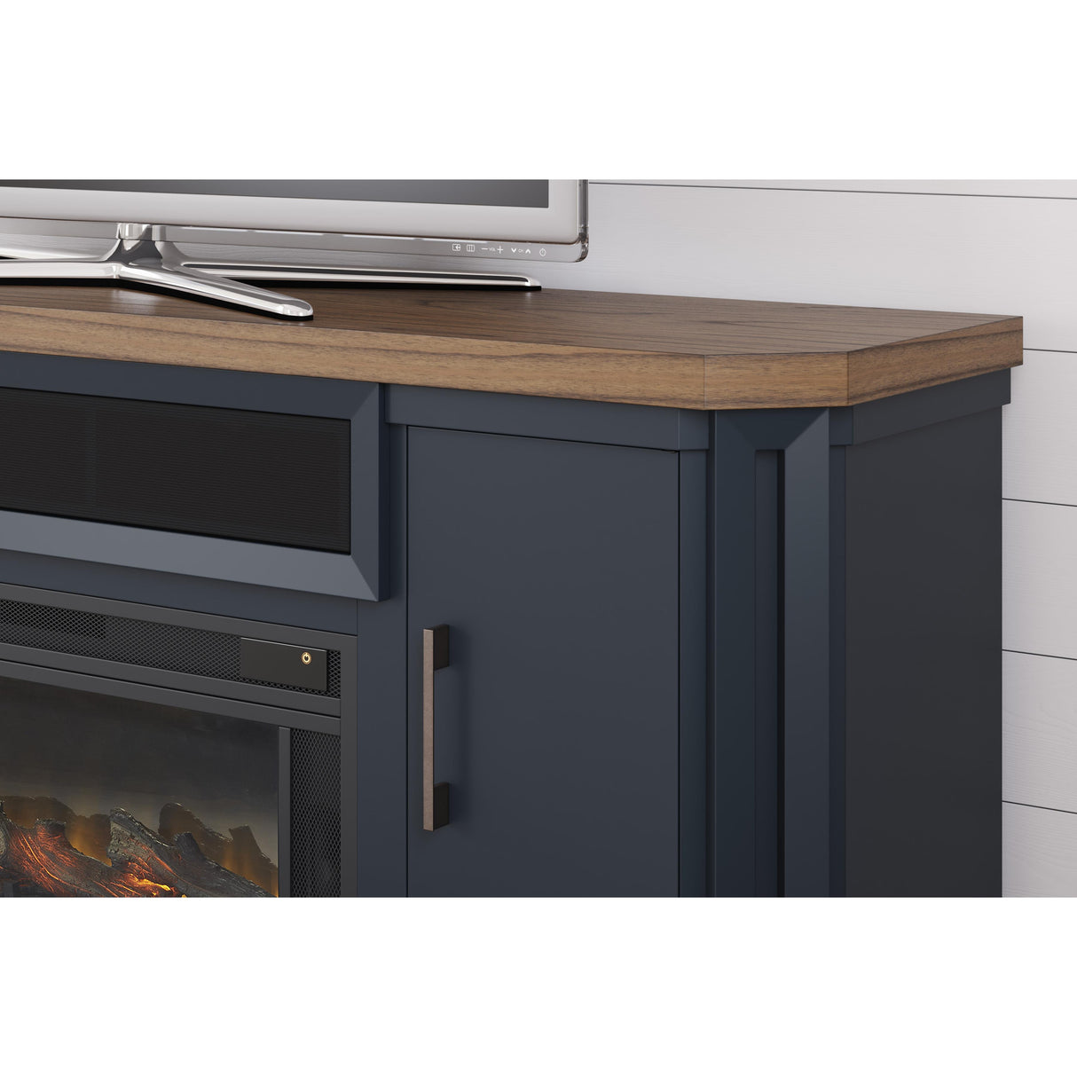  Signature Design by Ashley Landocken W402W1 83" TV Stand with Electric Fireplace IMAGE 4