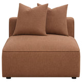  Coaster Furniture Jennifer 551591-SET 6 pc Tight Seat Modular Sectional - Terracotta IMAGE 8