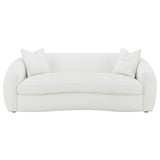  Coaster Furniture Isabella 509871 Faux Sheepskin Upholstered Sofa - Natural IMAGE 2