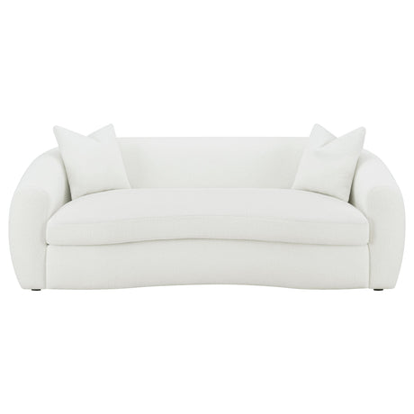  Coaster Furniture Isabella 509871 Faux Sheepskin Upholstered Sofa - Natural IMAGE 2