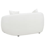  Coaster Furniture Isabella 509872 Faux Sheepskin Upholstered Loveseat - Natural IMAGE 5