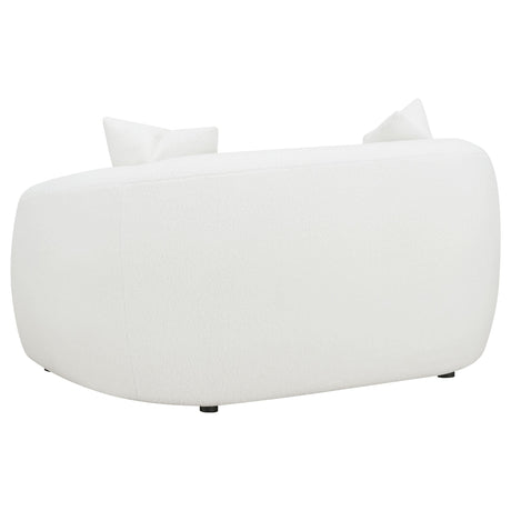  Coaster Furniture Isabella 509872 Faux Sheepskin Upholstered Loveseat - Natural IMAGE 5