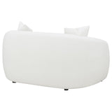  Coaster Furniture Isabella 509872 Faux Sheepskin Upholstered Loveseat - Natural IMAGE 6