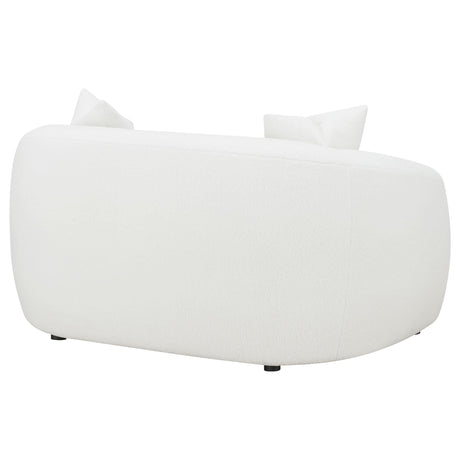  Coaster Furniture Isabella 509872 Faux Sheepskin Upholstered Loveseat - Natural IMAGE 6