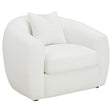  Coaster Furniture Isabella 509873 Faux Sheepskin Upholstered Accent Chair - Natural IMAGE 1