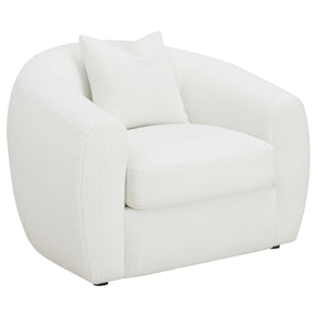  Coaster Furniture Isabella 509873 Faux Sheepskin Upholstered Accent Chair - Natural IMAGE 1