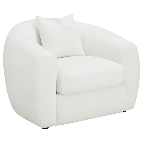  Coaster Furniture Isabella 509873 Faux Sheepskin Upholstered Accent Chair - Natural IMAGE 1