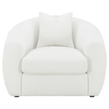  Coaster Furniture Isabella 509873 Faux Sheepskin Upholstered Accent Chair - Natural IMAGE 2