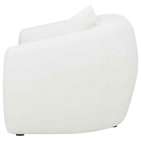  Coaster Furniture Isabella 509873 Faux Sheepskin Upholstered Accent Chair - Natural IMAGE 4