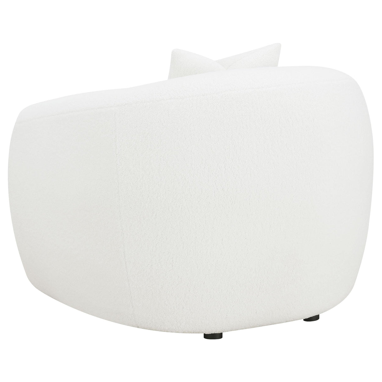  Coaster Furniture Isabella 509873 Faux Sheepskin Upholstered Accent Chair - Natural IMAGE 5