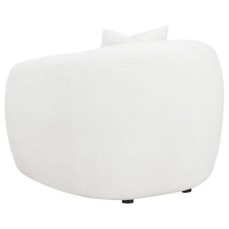  Coaster Furniture Isabella 509873 Faux Sheepskin Upholstered Accent Chair - Natural IMAGE 5