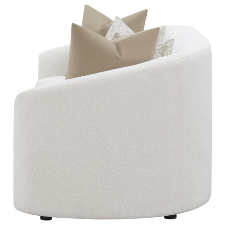  Coaster Furniture Rainn 509171 Boucle Upholstered Sloped Arm Sofa - Latte IMAGE 4