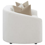  Coaster Furniture Rainn 509171 Boucle Upholstered Sloped Arm Sofa - Latte IMAGE 7