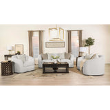  Coaster Furniture Rainn 509171 Boucle Upholstered Sloped Arm Sofa - Latte IMAGE 9