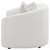  Coaster Furniture Rainn 509172 Boucle Upholstered Sloped Arm Loveseat - Latte IMAGE 4