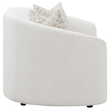 Coaster Furniture Rainn 509172 Boucle Upholstered Sloped Arm Loveseat - Latte IMAGE 7
