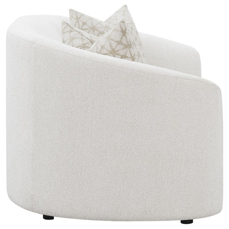  Coaster Furniture Rainn 509172 Boucle Upholstered Sloped Arm Loveseat - Latte IMAGE 7