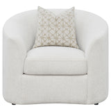  Coaster Furniture Rainn 509173 Boucle Upholstered Sloped Arm Accent Chair - Latte IMAGE 2