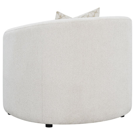  Coaster Furniture Rainn 509173 Boucle Upholstered Sloped Arm Accent Chair - Latte IMAGE 5