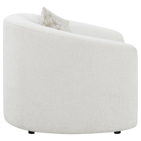  Coaster Furniture Rainn 509173 Boucle Upholstered Sloped Arm Accent Chair - Latte IMAGE 7