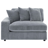  Coaster Furniture Blaine 509900 Upholstered Reversible Chaise Sectional Sofa - Fog IMAGE 15