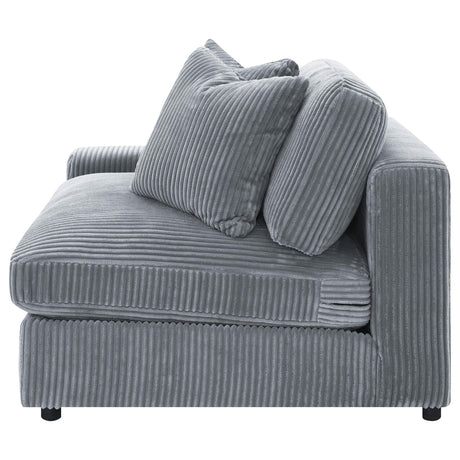  Coaster Furniture Blaine 509900 Upholstered Reversible Chaise Sectional Sofa - Fog IMAGE 16