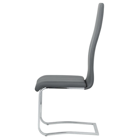 Coaster Furniture Montclair 100515GRY Upholstered Dining Side Chair - Grey IMAGE 5