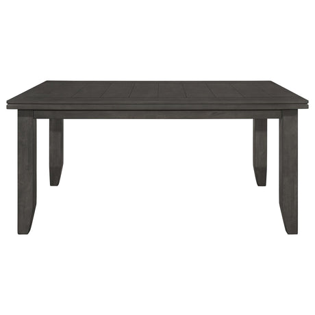  Coaster Furniture Dalila 102721GRY Rectangular 66-inch Wood Dining Table - Dark Grey IMAGE 2